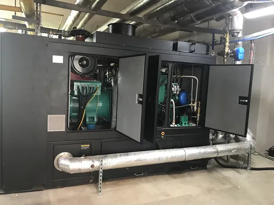 50Hz 60Hz C Ummings Engine Silent Natural Gas CHP Cogenerator 100kw 125kVA