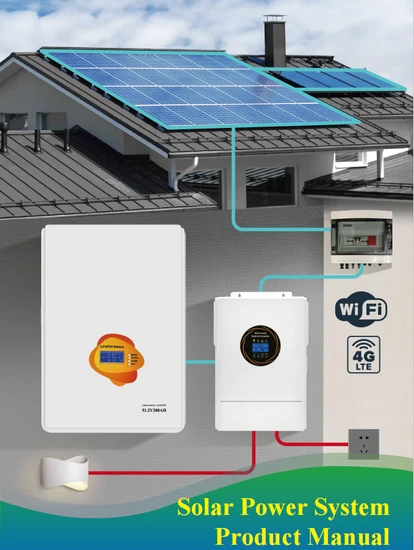 Solar Panel System for Home Use 20kw MPPT Controller Inverter Hybrid Solar Battery System Grid High Efficiency All in One Complete System