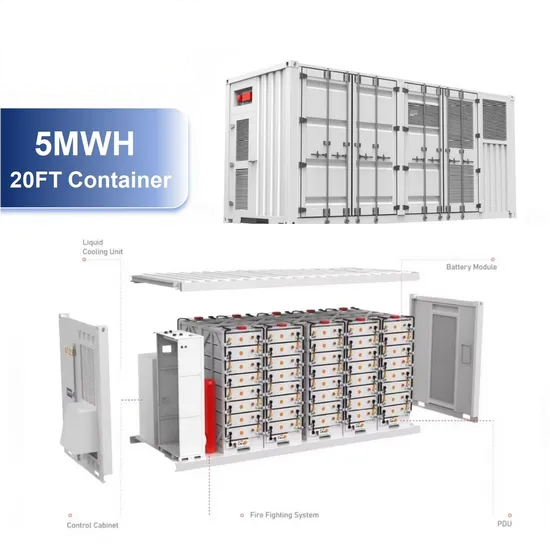 High Energy Density 4mwh 5mwh Liquid-Cooling Energy Storage Battery Container for Agricultural Microgrids