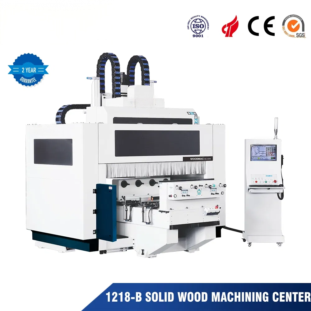 1218-B Solid Wood 5-Axis Milling & Turning Center with Four-Station Single Table Machine