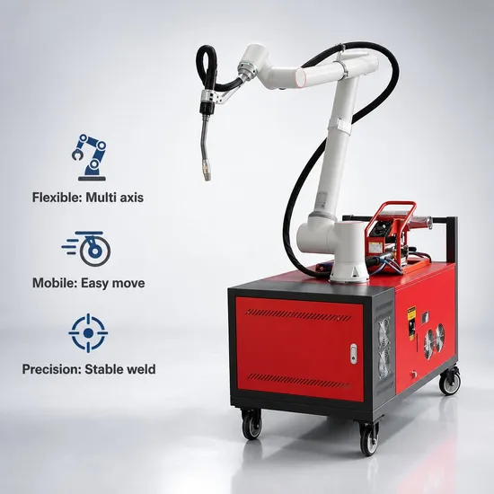 Six Axis MIG TIG Welding Cobots System Easy Programming Collaborative Welding Robot