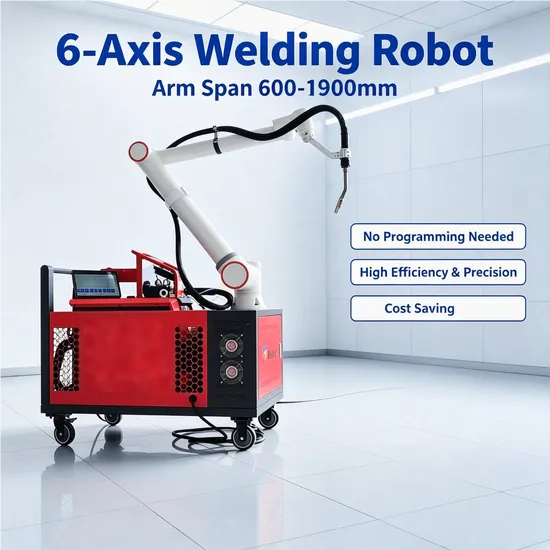 Six Axis MIG TIG Welding Cobots System Easy Programming Collaborative Welding Robot