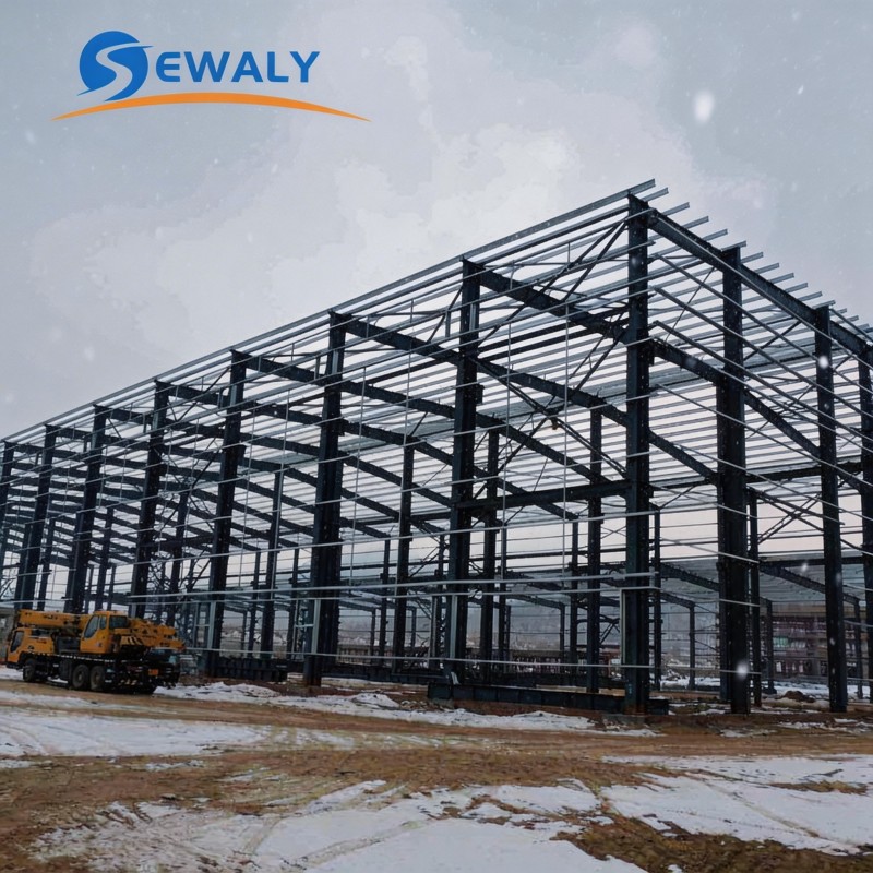 Steel Structure Farmhouse Warehouse Light Metal Shed Pre-Fabricated Temporary Storage