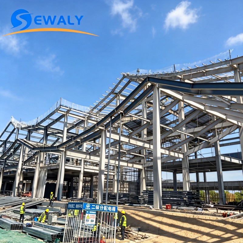 High-quality Sewaly Industrial Prefabricated Multi-storey Steel Structure Warehouse Workshop/Office Building 1 Year Warranty