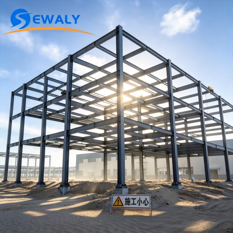 High-quality Sewaly Industrial Prefabricated Multi-storey Steel Structure Warehouse Workshop/Office Building 1 Year Warranty