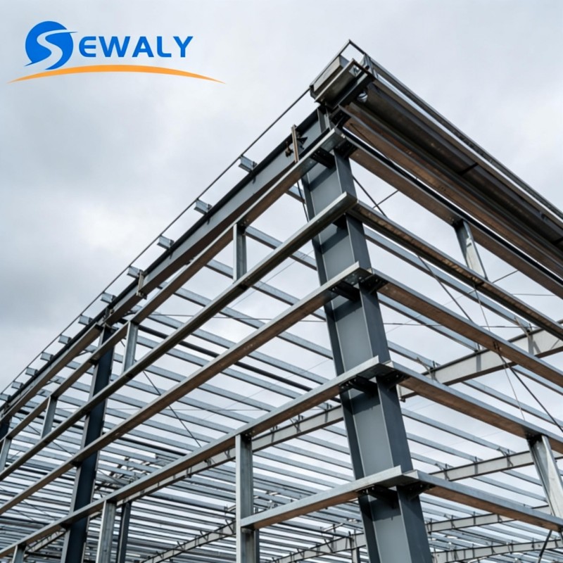 High-quality Sewaly Industrial Prefabricated Multi-storey Steel Structure Warehouse Workshop/Office Building 1 Year Warranty