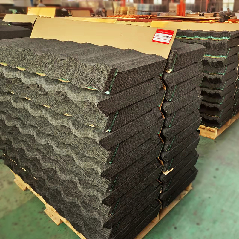 Building Materials Colorful Stone Coated Metal Roof Tiles
