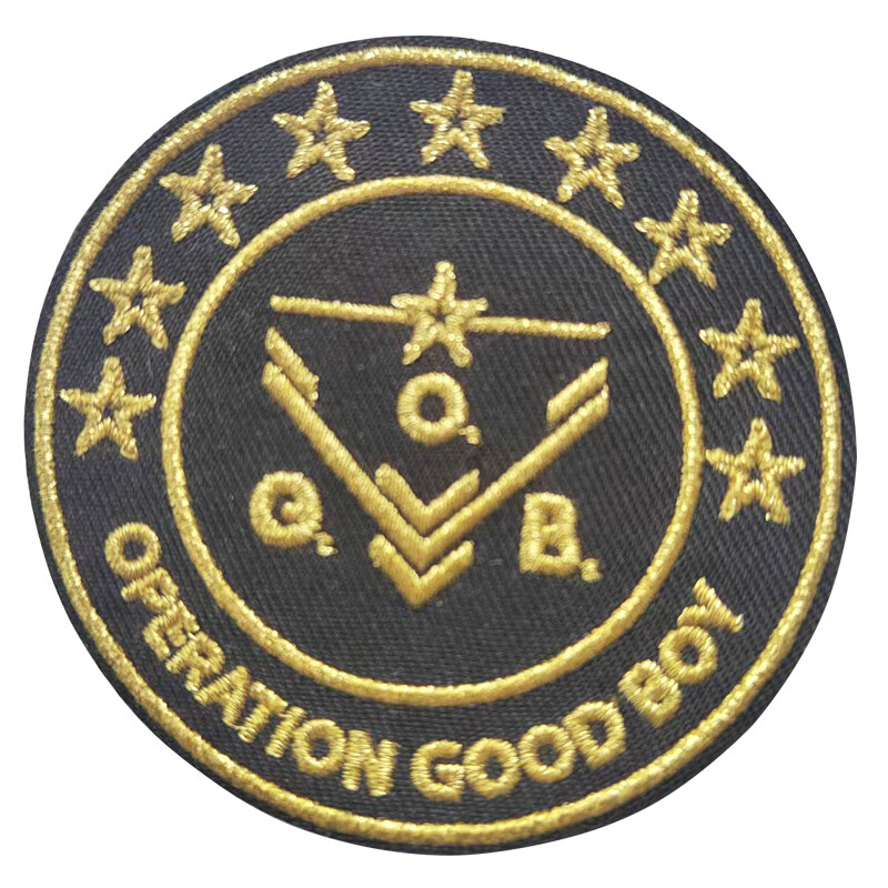 high quality custom twill embroidery patch