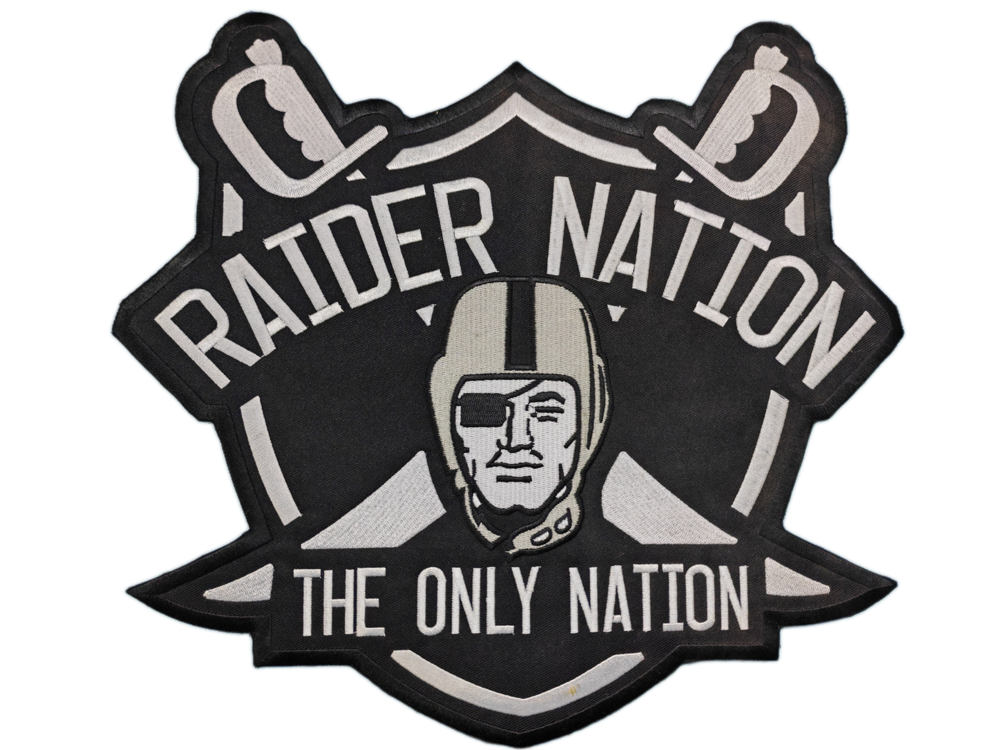 Football team logo embroidered patch