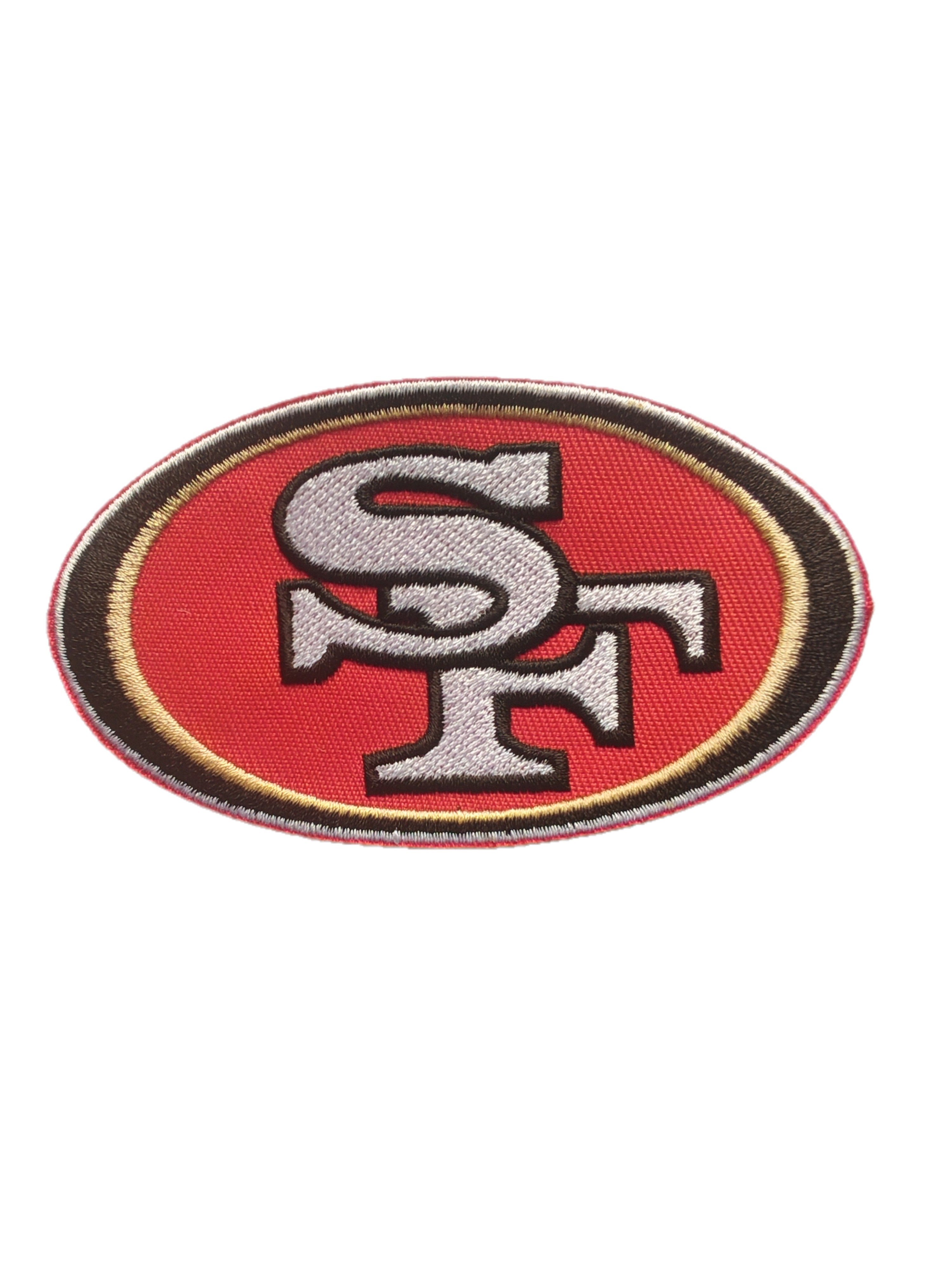 Football team logo embroidered patch