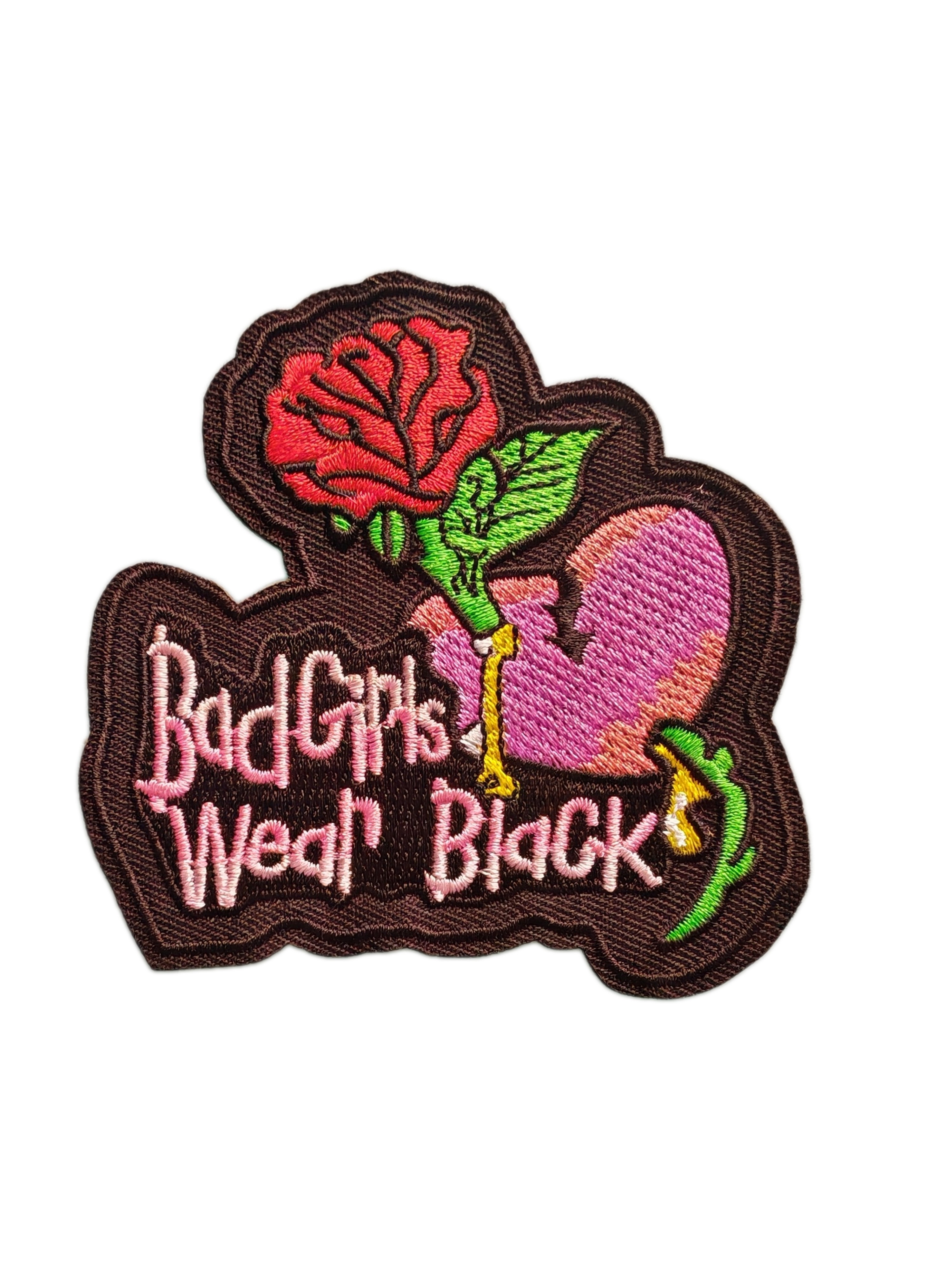Bad Girls Wear Black Embroidery Patch