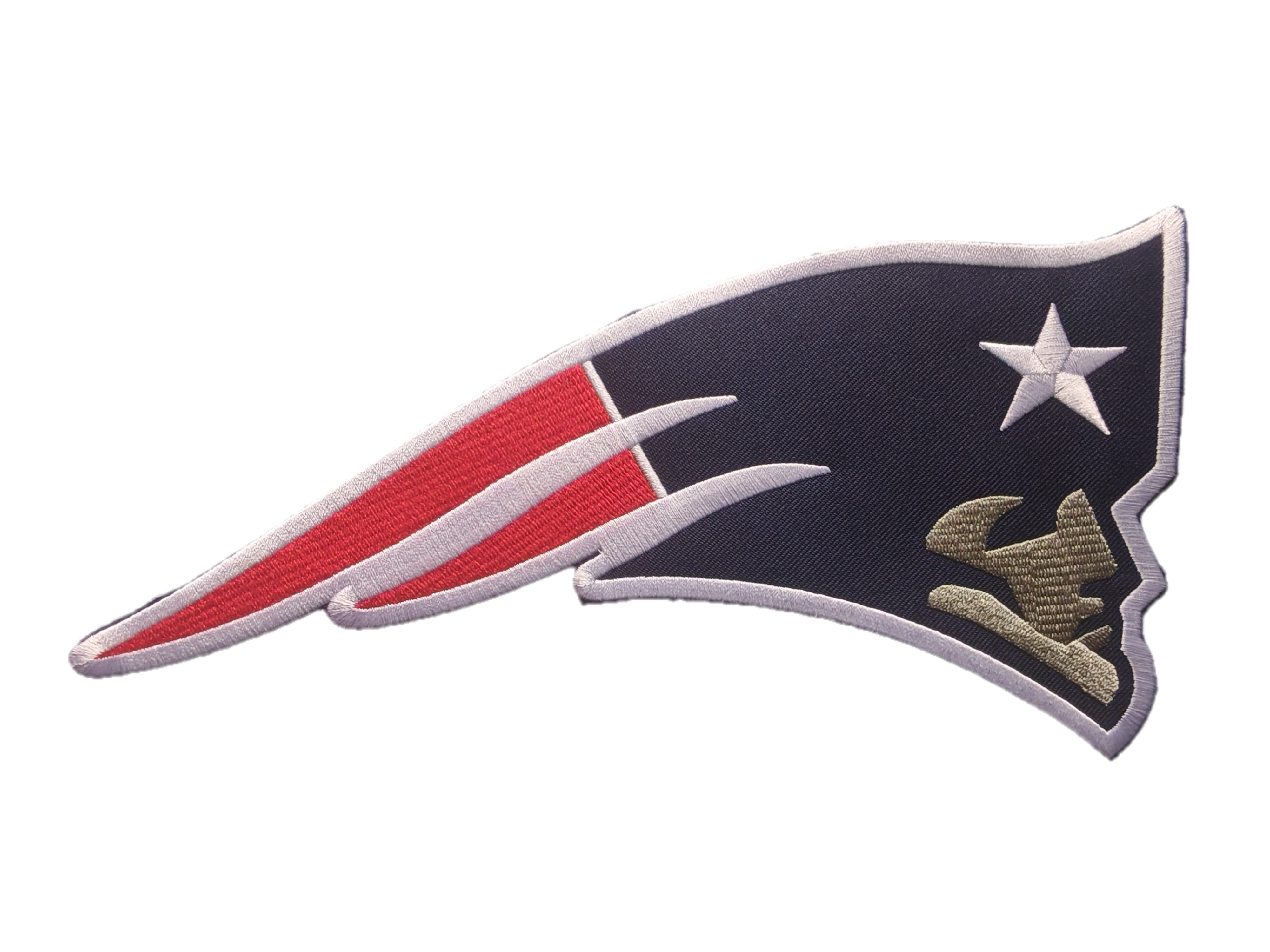 Football team logo embroidered patch