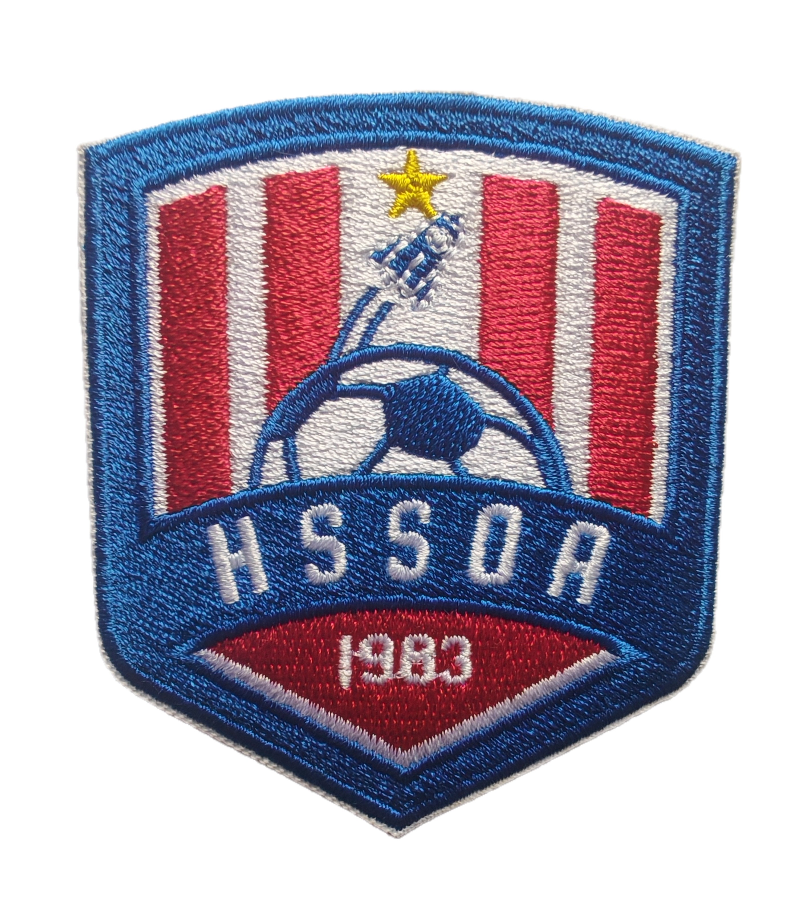 HSSOA 1983 Soccer Officials Embroidered Patch HSSOA 1983 Soccer Officials Embroidered Patch