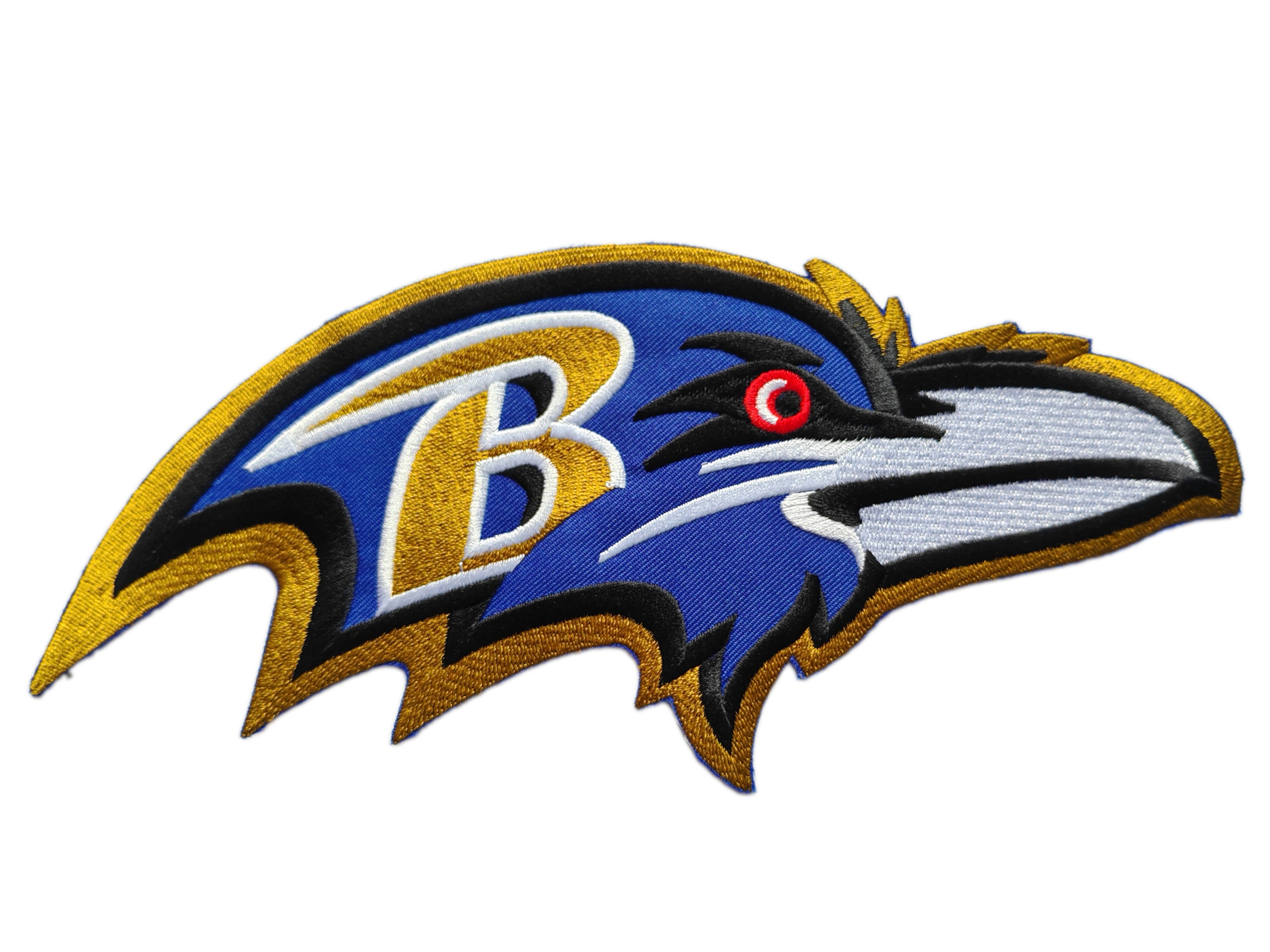 Football team logo embroidered patch