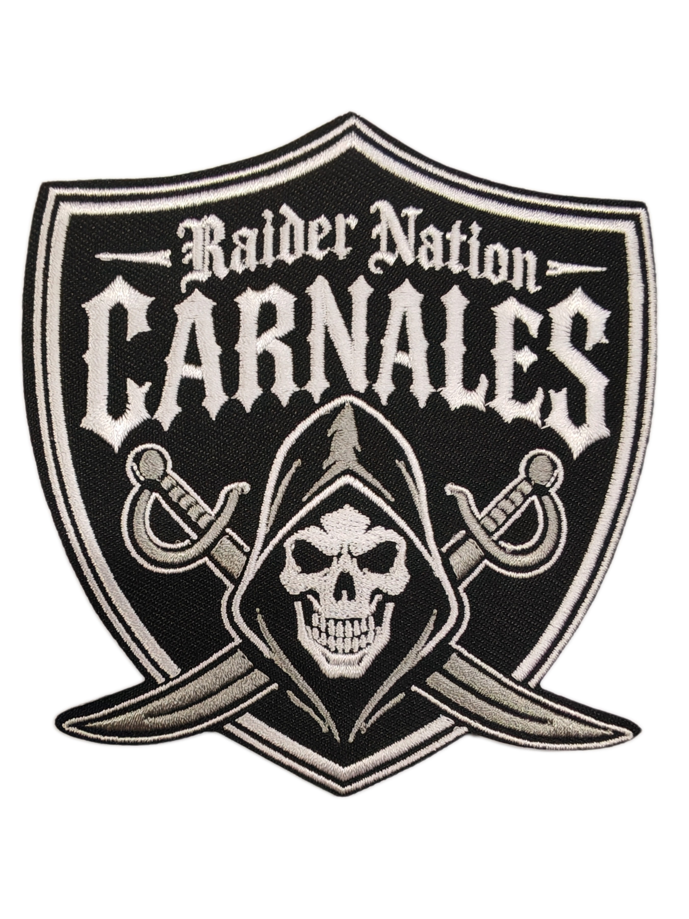 Raider Nation Carnales Embroidered Patch Raider Nation Carnales Embroidered Patch