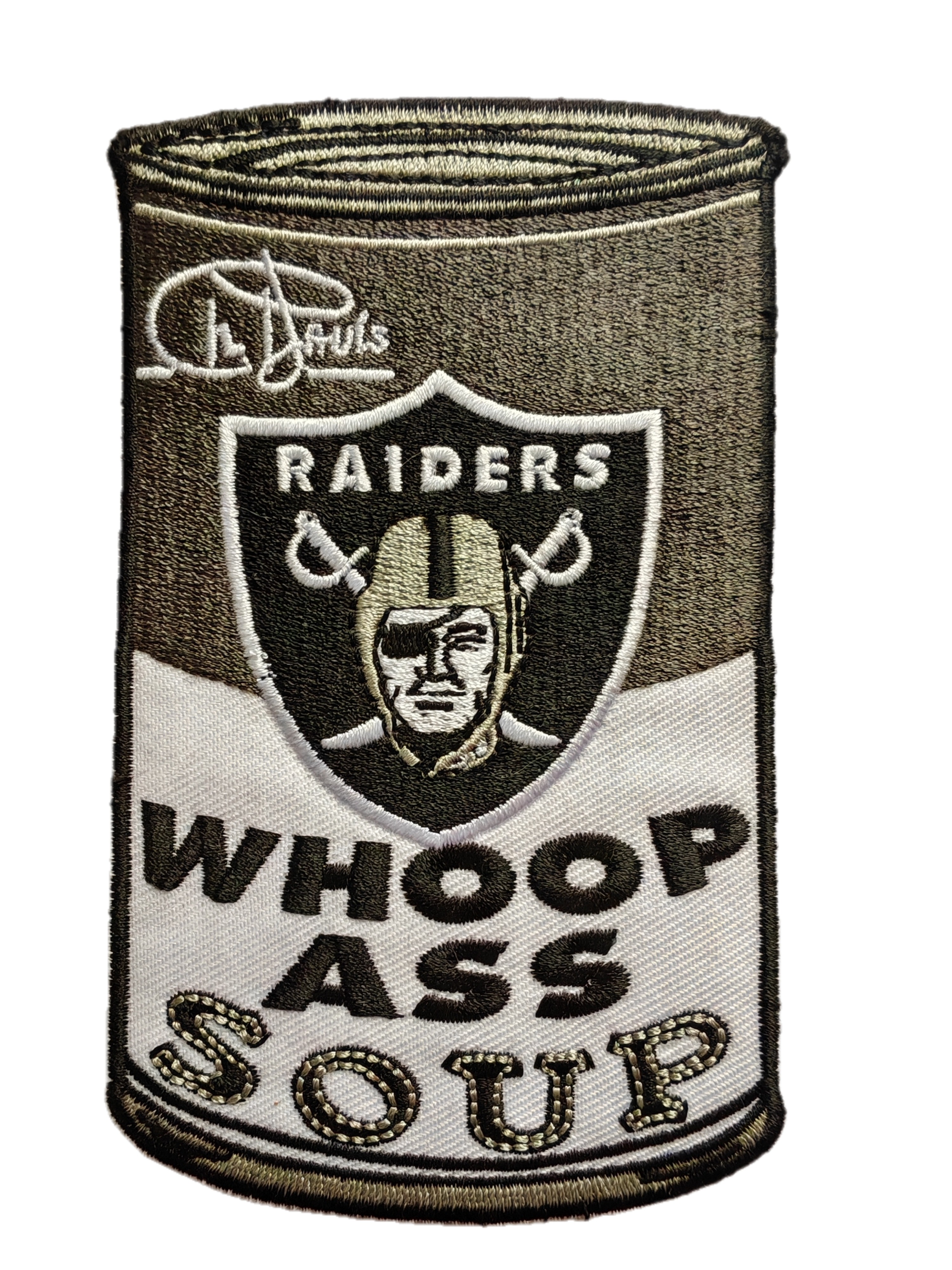 Football team logo embroidered patch