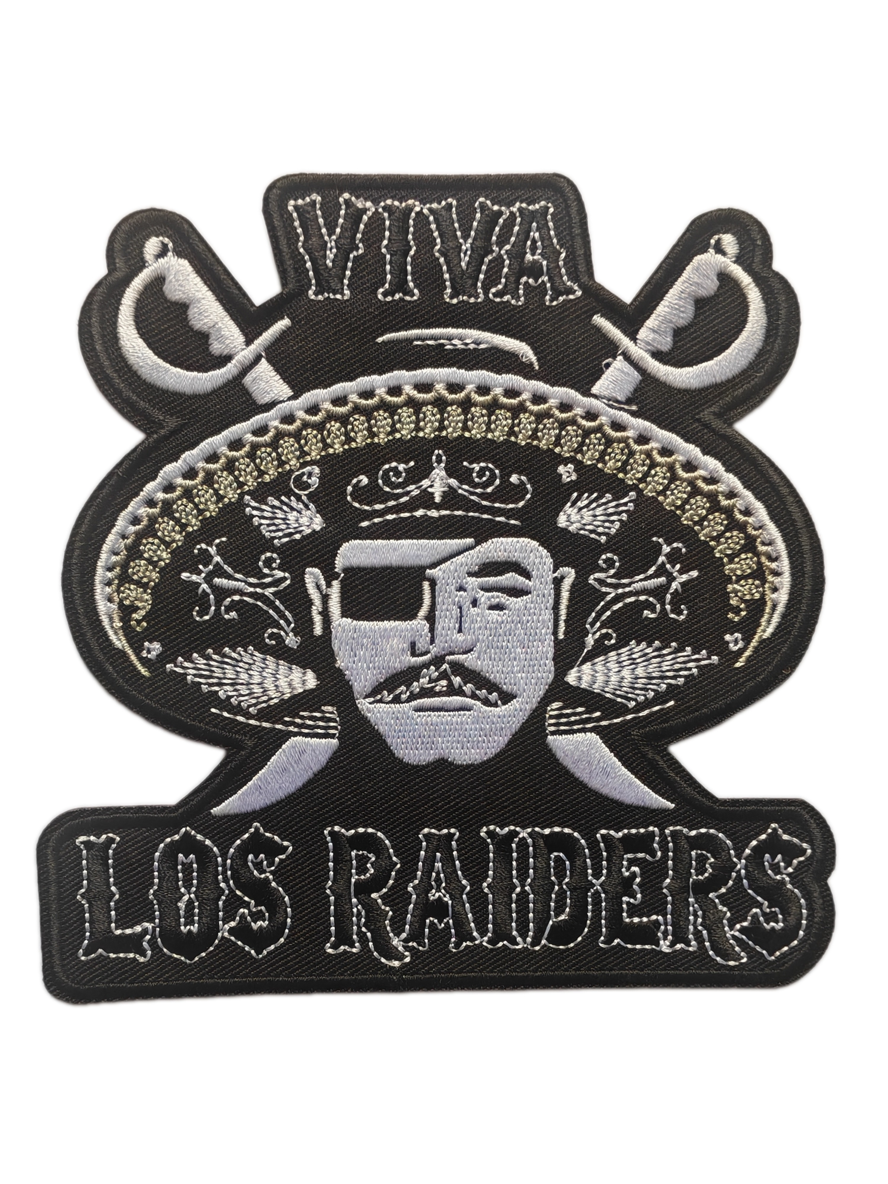 Football team logo embroidered patch
