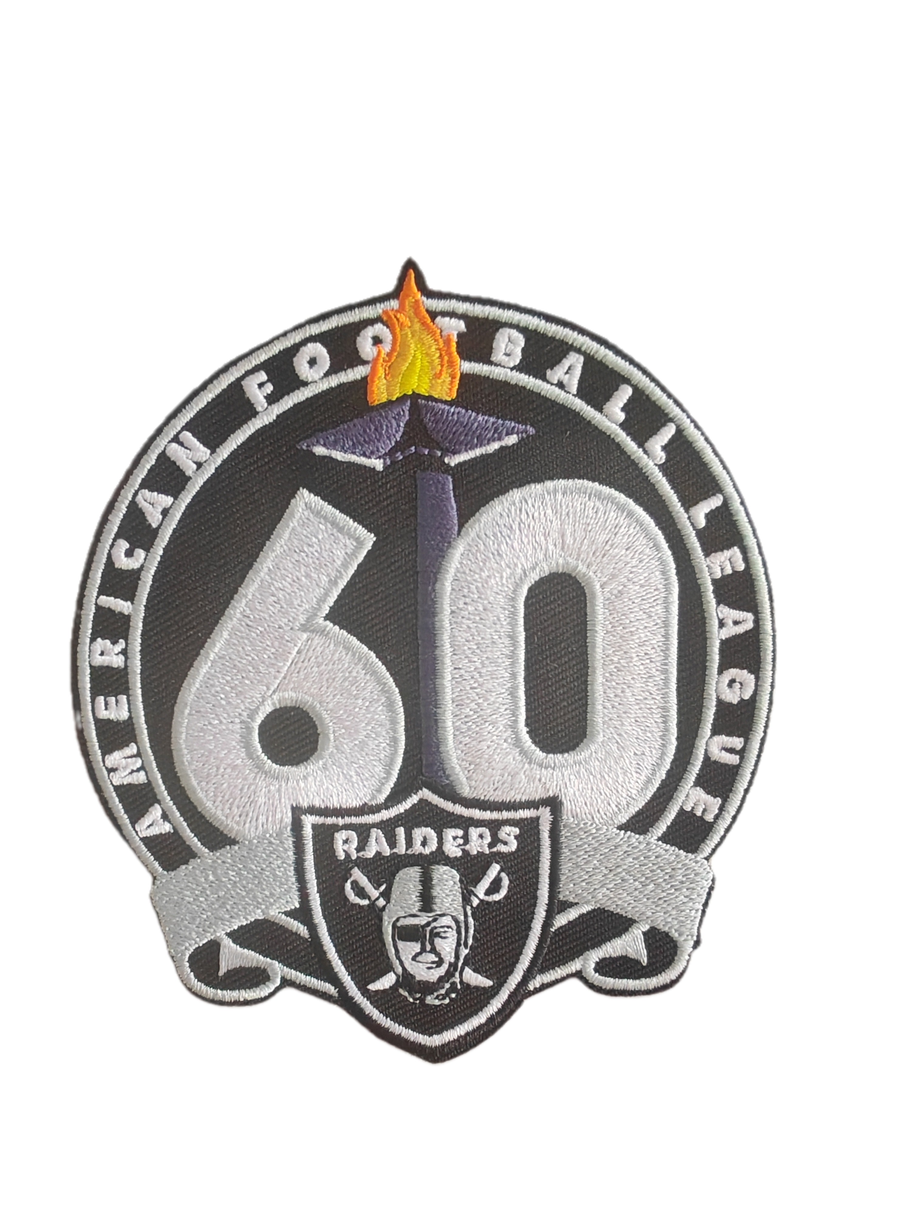 Football team logo embroidered patch