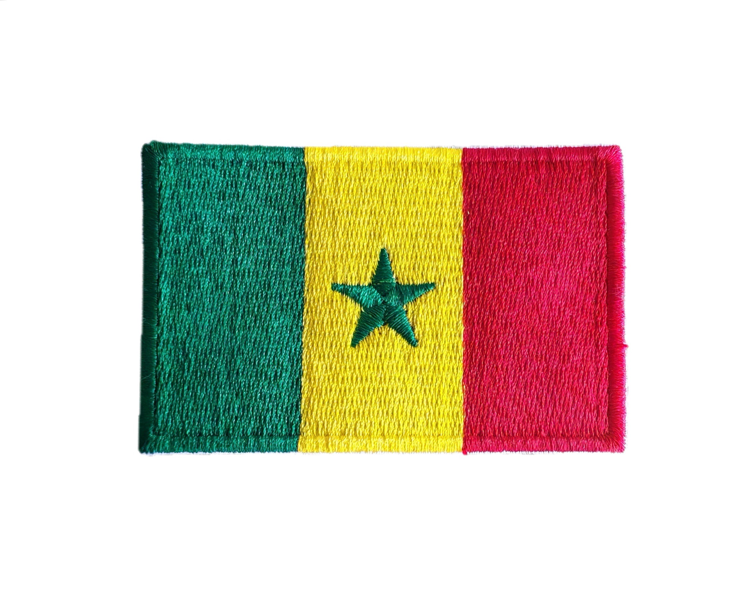 Senegal Flag Embroidery Patch