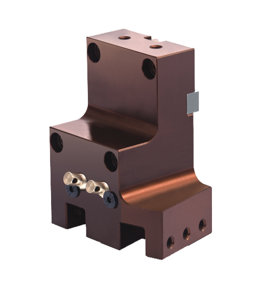 Unilateral oblique double outer diameter fixed tool holder