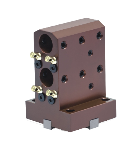 Straight double hole fixed tool holder