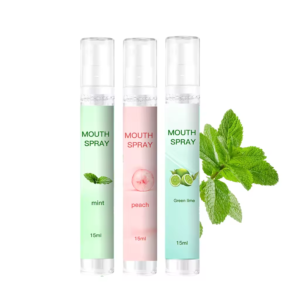 Fresh Breath Mouth Spray Mint Rinse Free Mouthwash Spray Portable