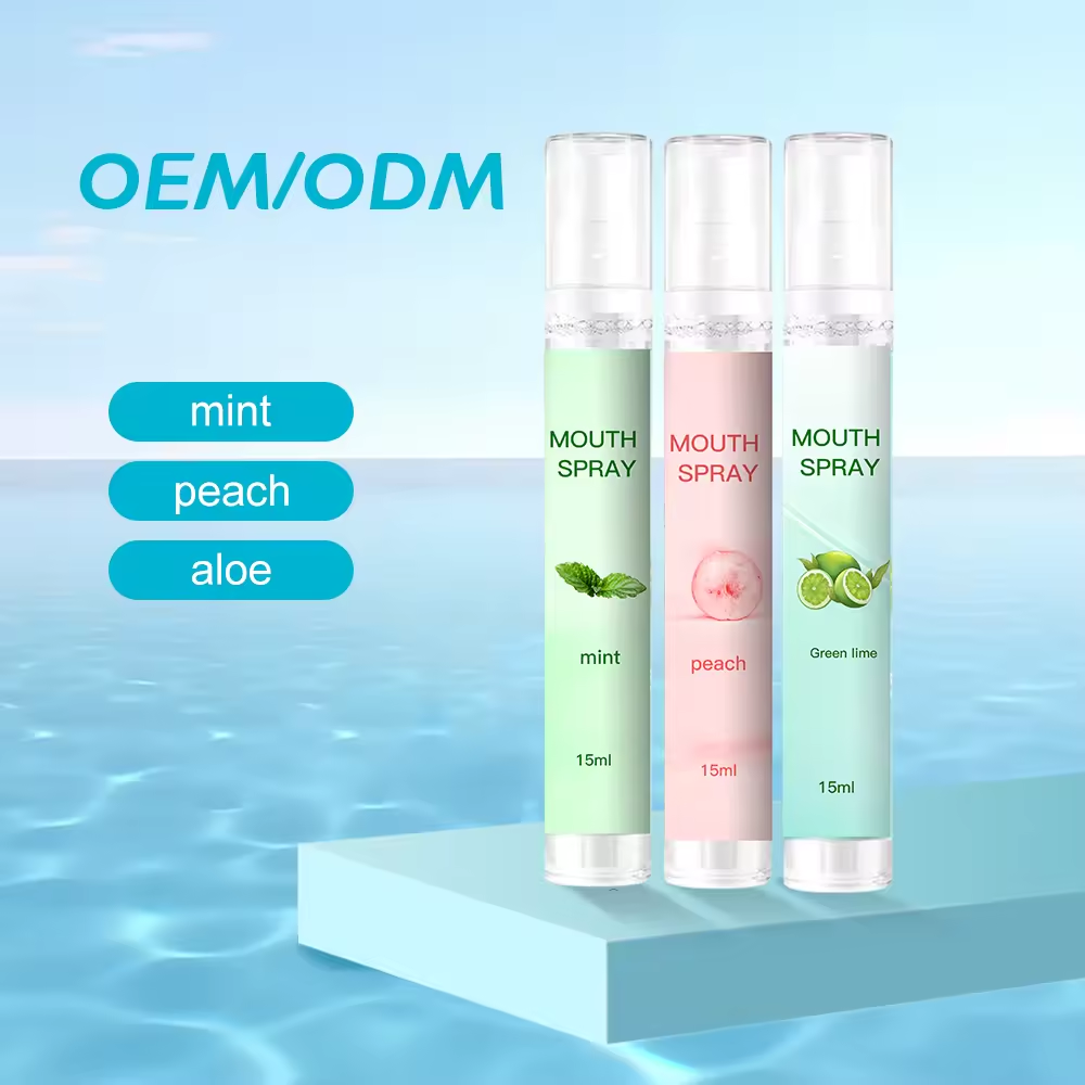 Fresh Breath Mouth Spray Mint Rinse Free Mouthwash Spray Portable