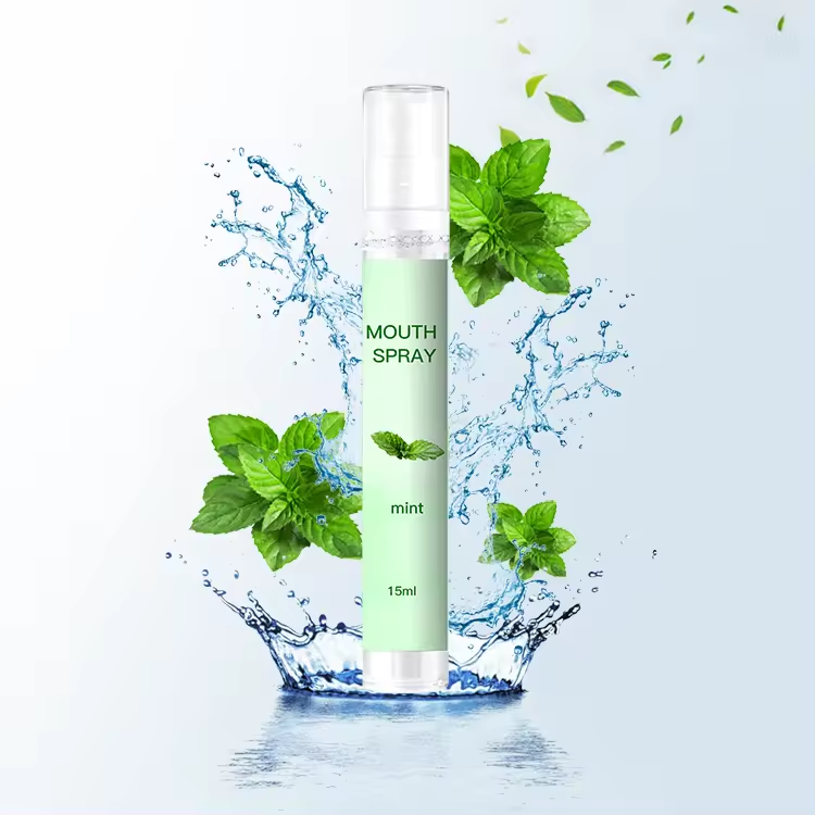 Fresh Breath Mouth Spray Mint Rinse Free Mouthwash Spray Portable