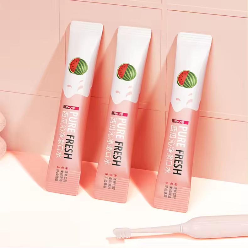 Fruit Flavour Watermelon Refreshing Oral Care Teeth Cleaning Care Disposable Mouthwash Portable Mouthwash