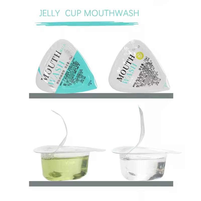 Jelly bag orange flavored mouthwash Private brand hotel room use disposable whitening mouthwash