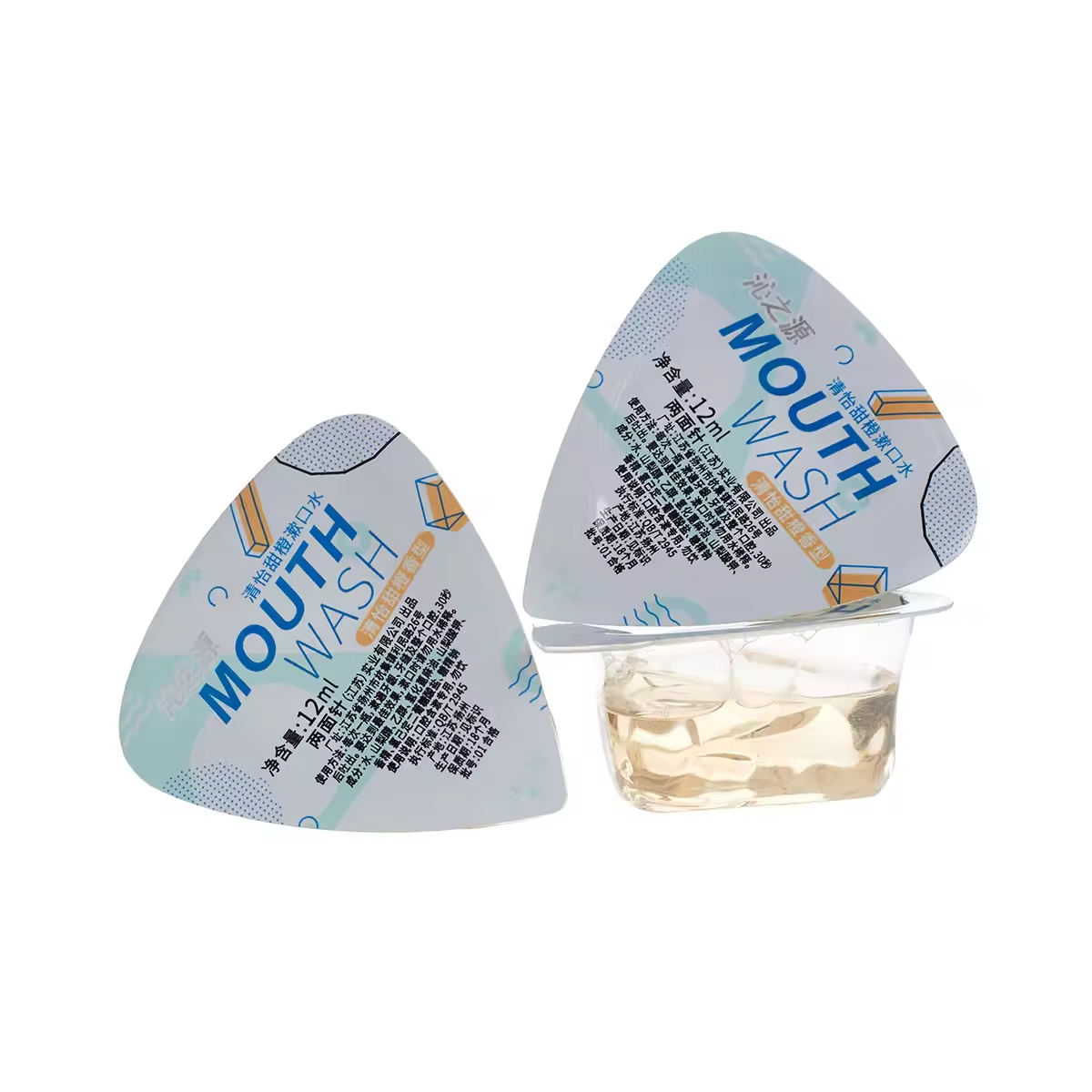 Jelly bag orange flavored mouthwash Private brand hotel room use disposable whitening mouthwash
