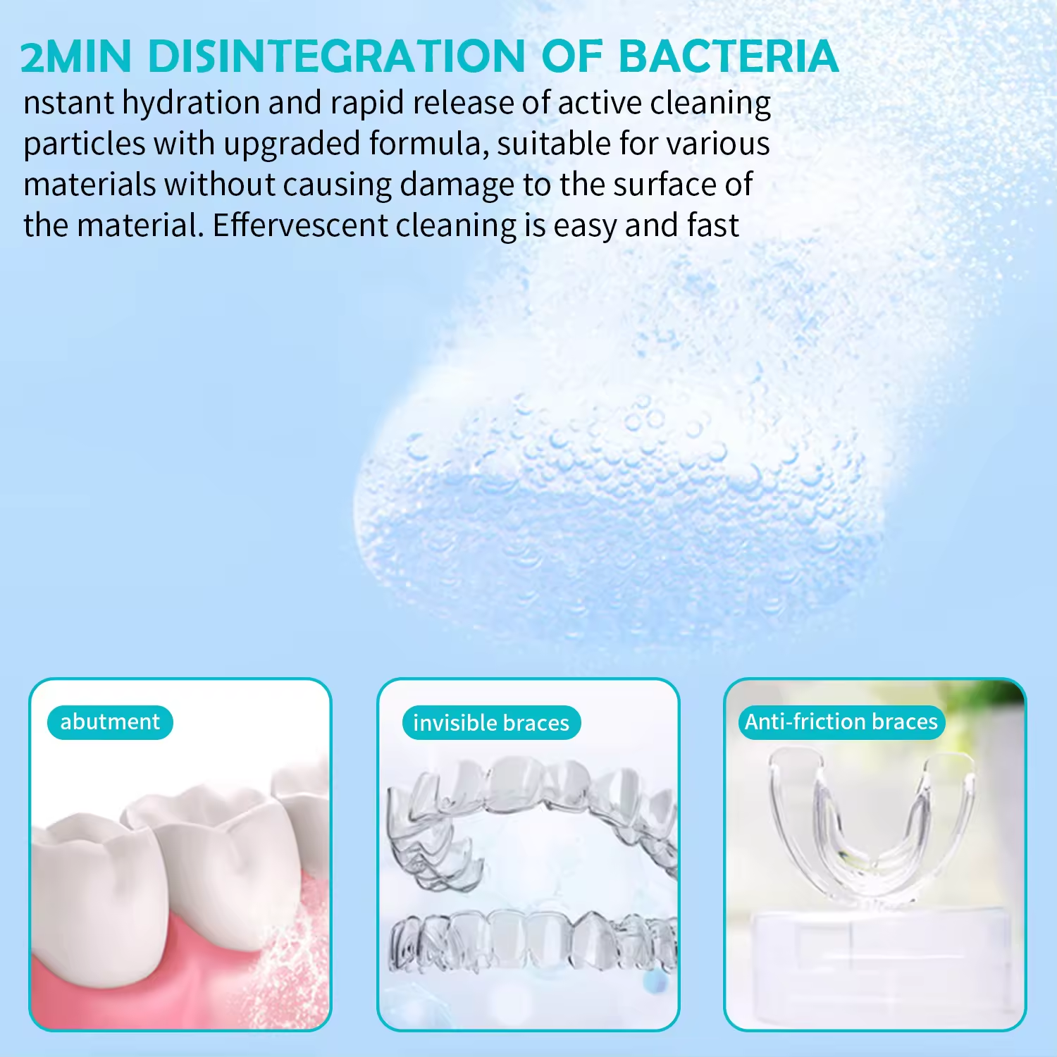 New Design Super Cleaning Dental Mouth Wash Cleaning Tablet for Denture