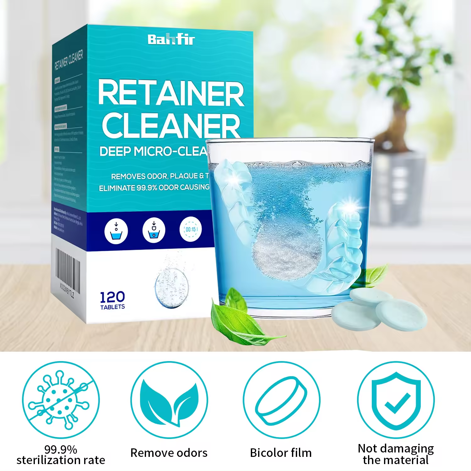 New Design Super Cleaning Dental Mouth Wash Cleaning Tablet for Denture