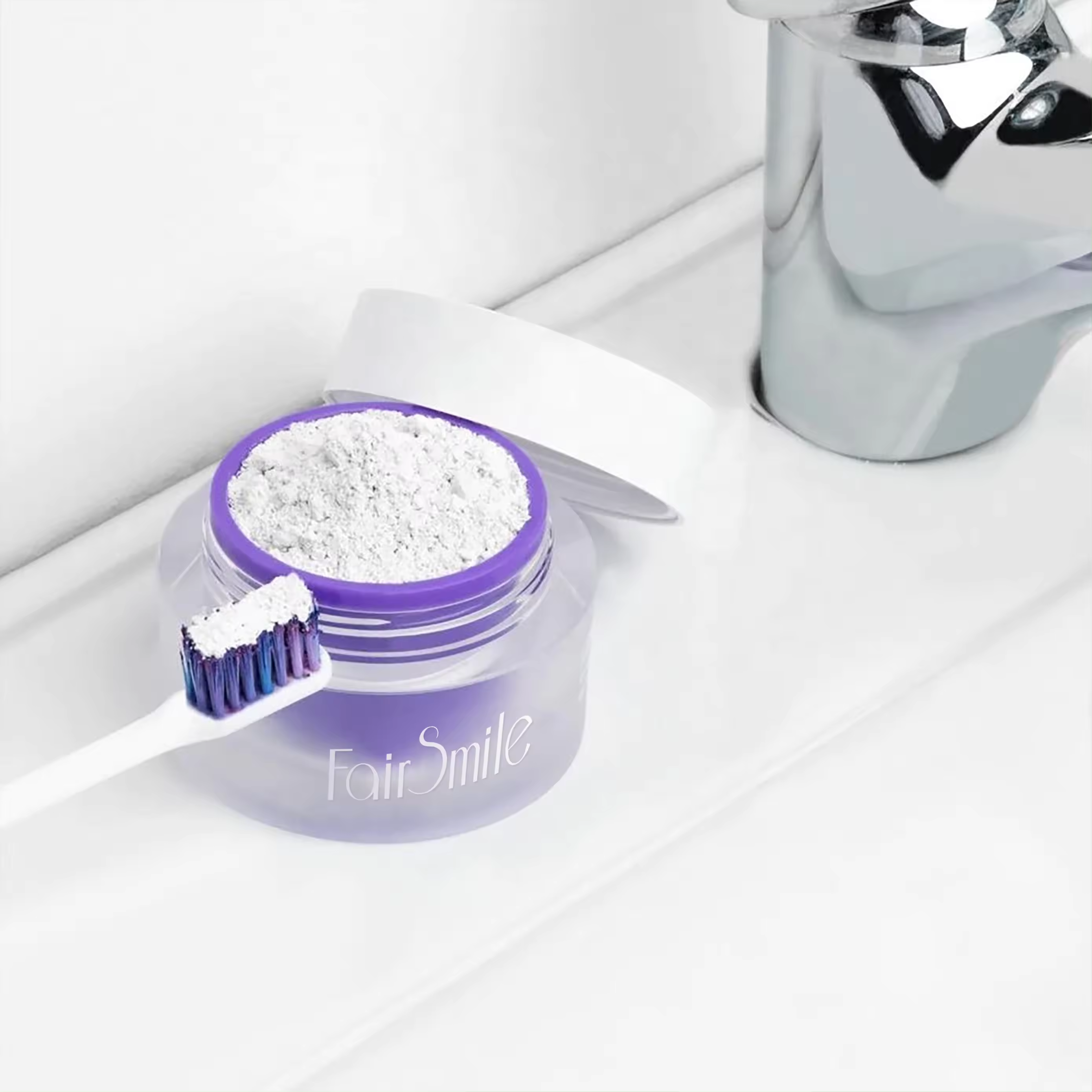 Custom Logo Mint Flavor Tooth Whiten Dental Care V34 Colour Corrector Teeth Whitening Powder