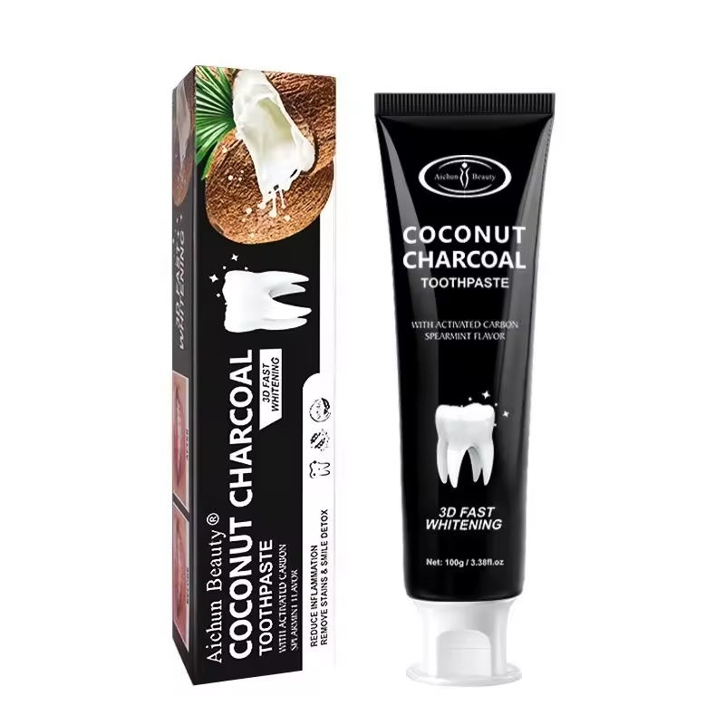 Aichun Beauty 3d Fast Whitening Reduce Inflammation Remove Stains Coconut Charcoal Toothpaste