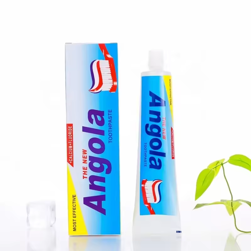 OEM Cheap Angola toothpaste Natural Herbal spearmint Angola toothpaste 150g with free toothbrush