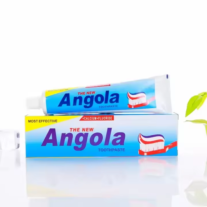OEM Cheap Angola toothpaste Natural Herbal spearmint Angola toothpaste 150g with free toothbrush