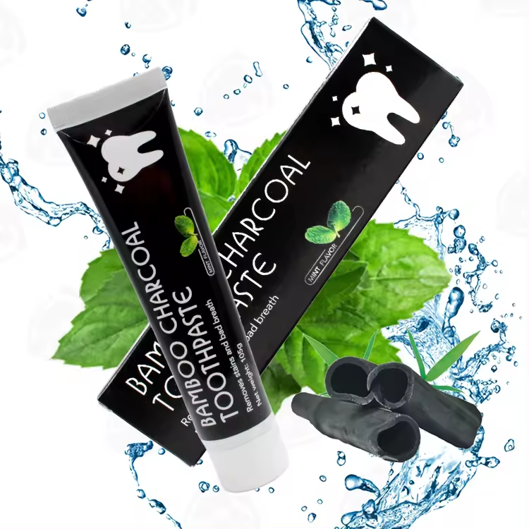 private label natural active charcoal teeth whitening toothpaste bamboo charcoal toothpaste