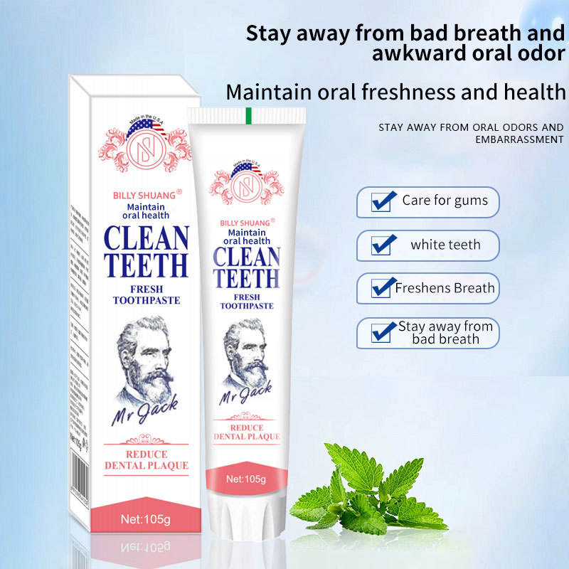 Old man's head toothpaste 100g toothpaste can reduce bad breath, clean and whiten, maintain gums and freshen breath factory direct sales
