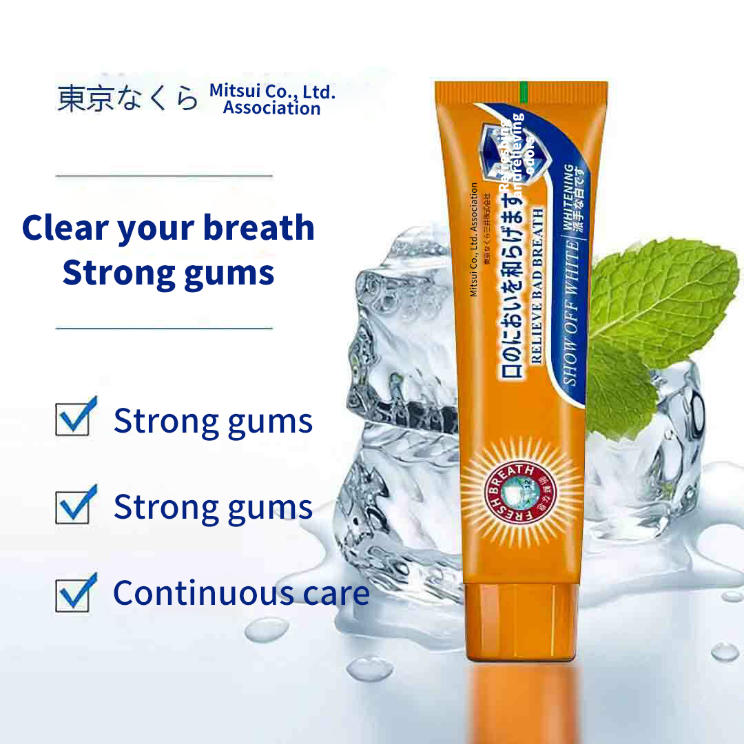 Three-column association toothpaste fresh oral care gums teeth remove bad breath protect gums toothpaste wholesale