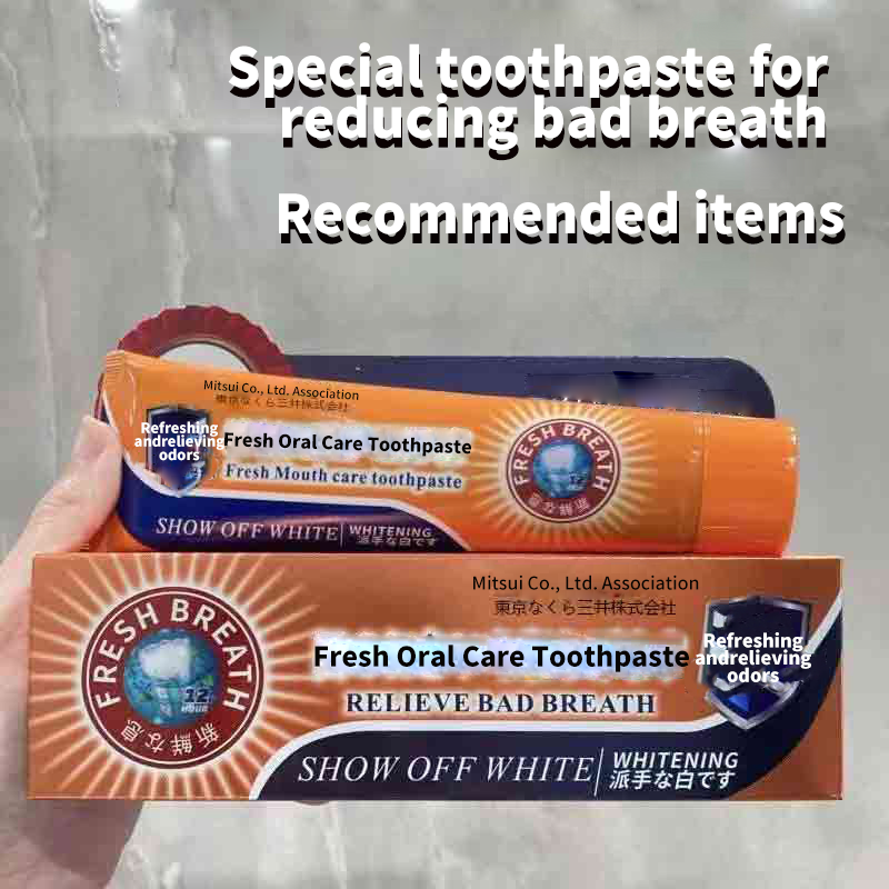 Three-column association toothpaste fresh oral care gums teeth remove bad breath protect gums toothpaste wholesale