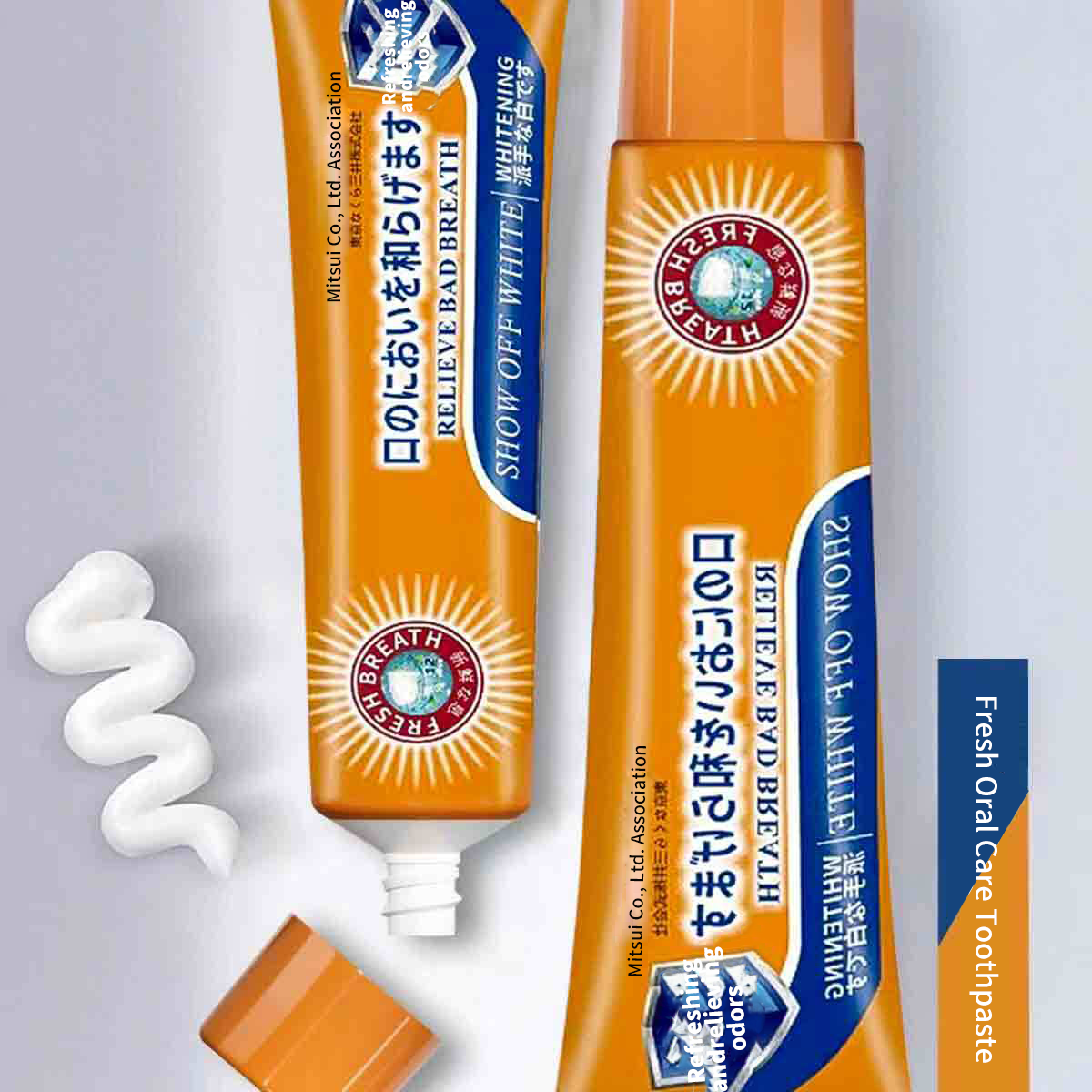 Three-column association toothpaste fresh oral care gums teeth remove bad breath protect gums toothpaste wholesale