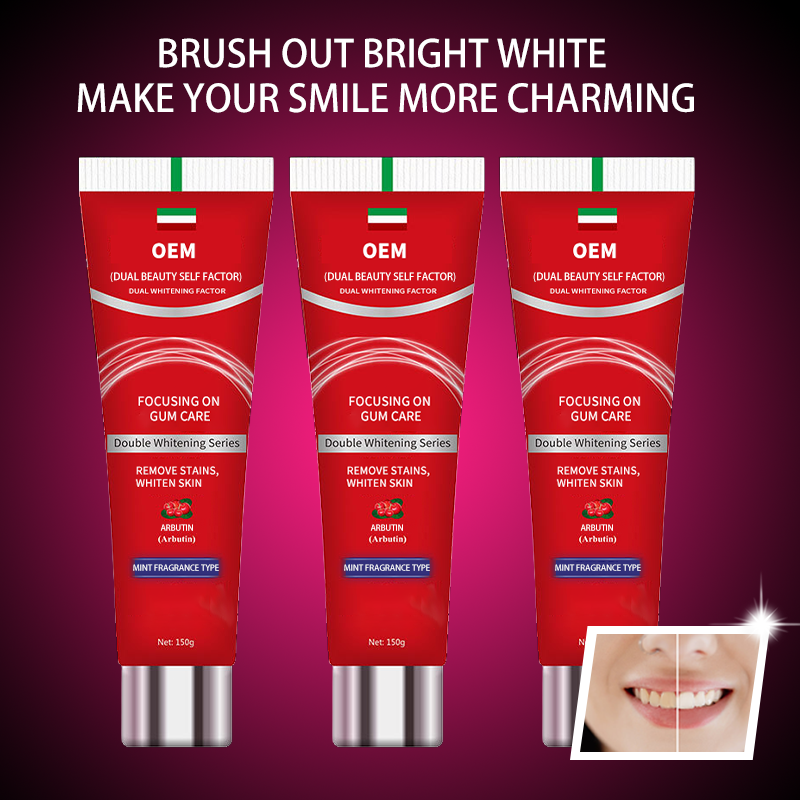 Vitamin E_C Arbutin Double Whitening Stain Removal Toothpaste 150g_Adult Children's Toothpaste Anti-caries Yellow Teeth Wholesale Toothpaste