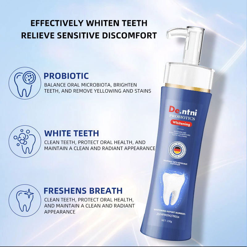 New toothpaste_Oral probiotic whitening toothpaste_Yellow removal, stain removal, bad breath, fresh breath repair toothpaste