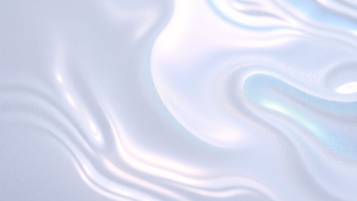 Iridescent pearl pigments shimmering with subtle rainbow hues Iridescent pearl pigments shimmering with subtle rainbow hues