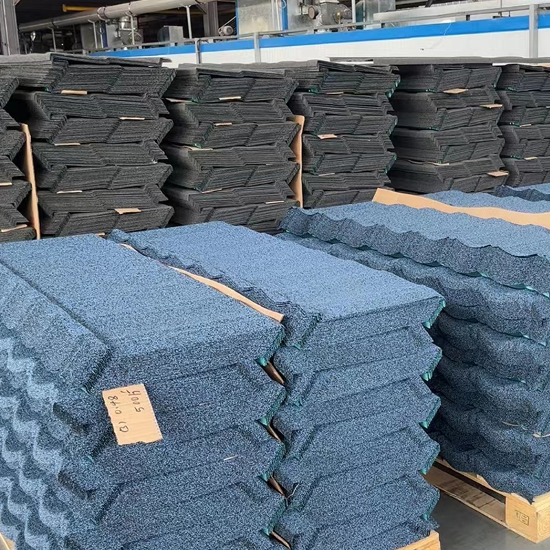 Waterproof Galvanized Zinc Aluminum Coated Steel Roofing Sheet Stone Coated Metal Roofing Tile