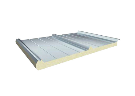 Color Steel Sandwich Panel Fireproof Rock Wool Foam Composite Steel Plate