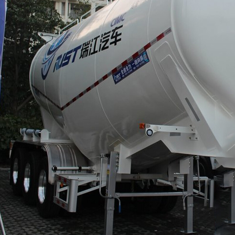 Powder and particle transport semi-trailer