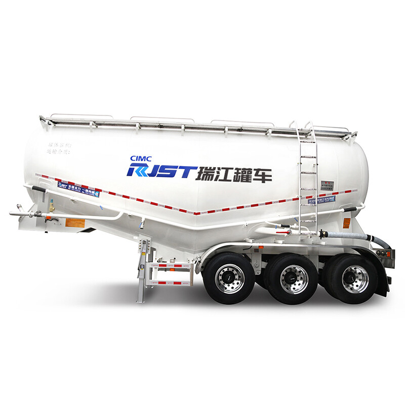 Powder and particle transport semi-trailer