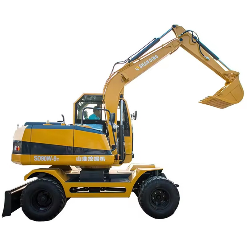 Shanding 9 tons heavy duty agricultural equipment excavator machinery agriculture bucket wheel excavator mini